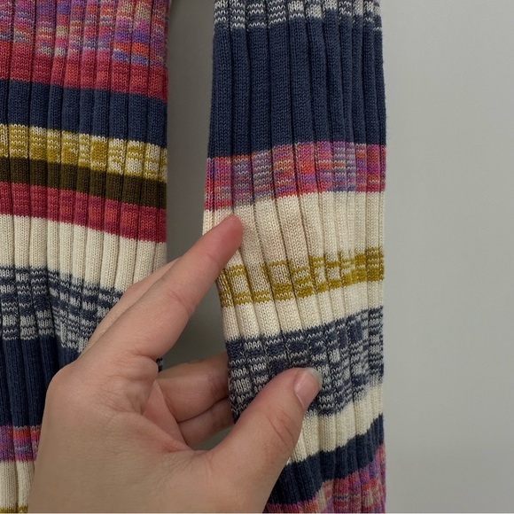 Sundance Catalog Striped Multicolor Ribbed Women's Top Size PS - Picture 3 of 5